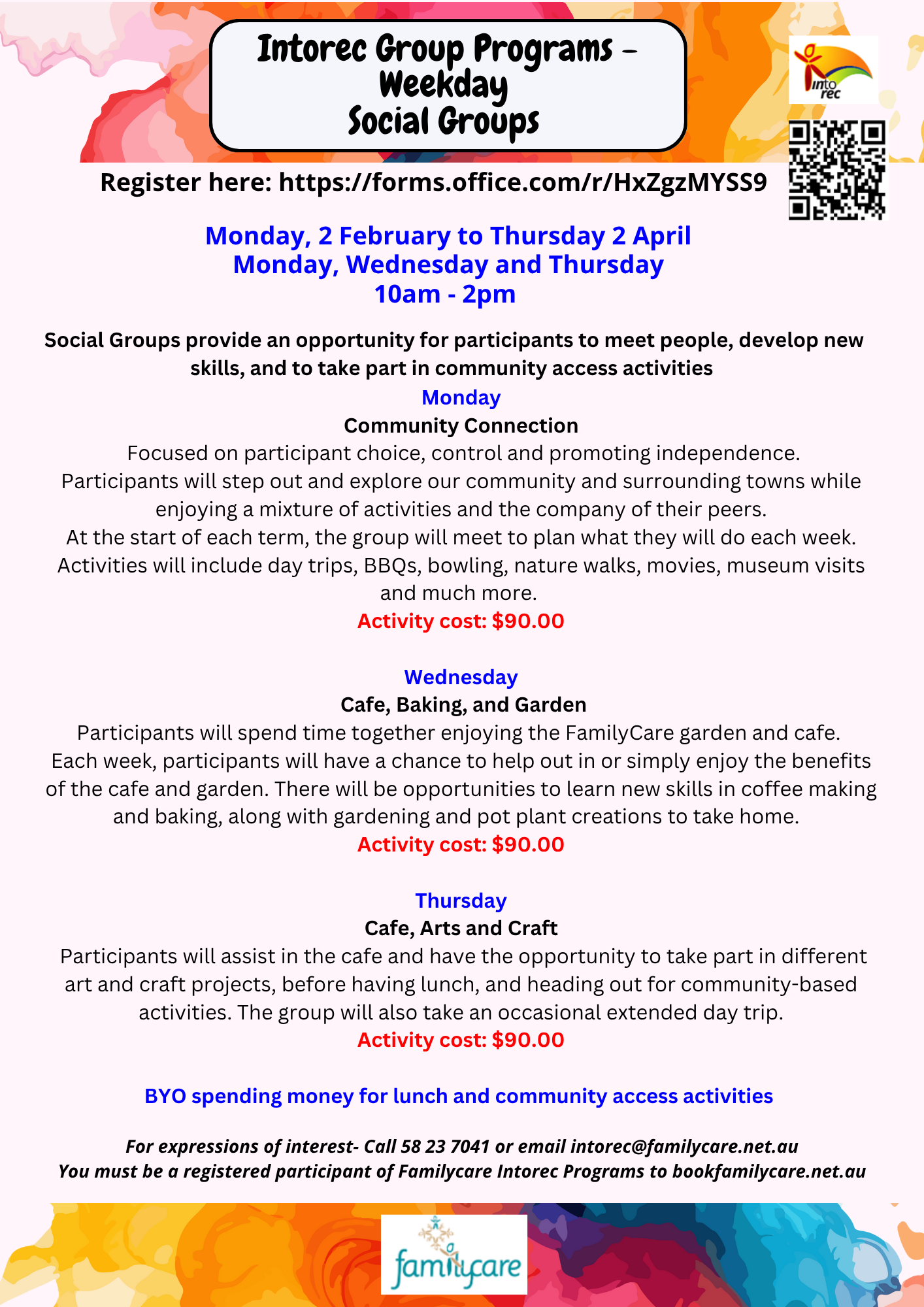 Weekday Social groups